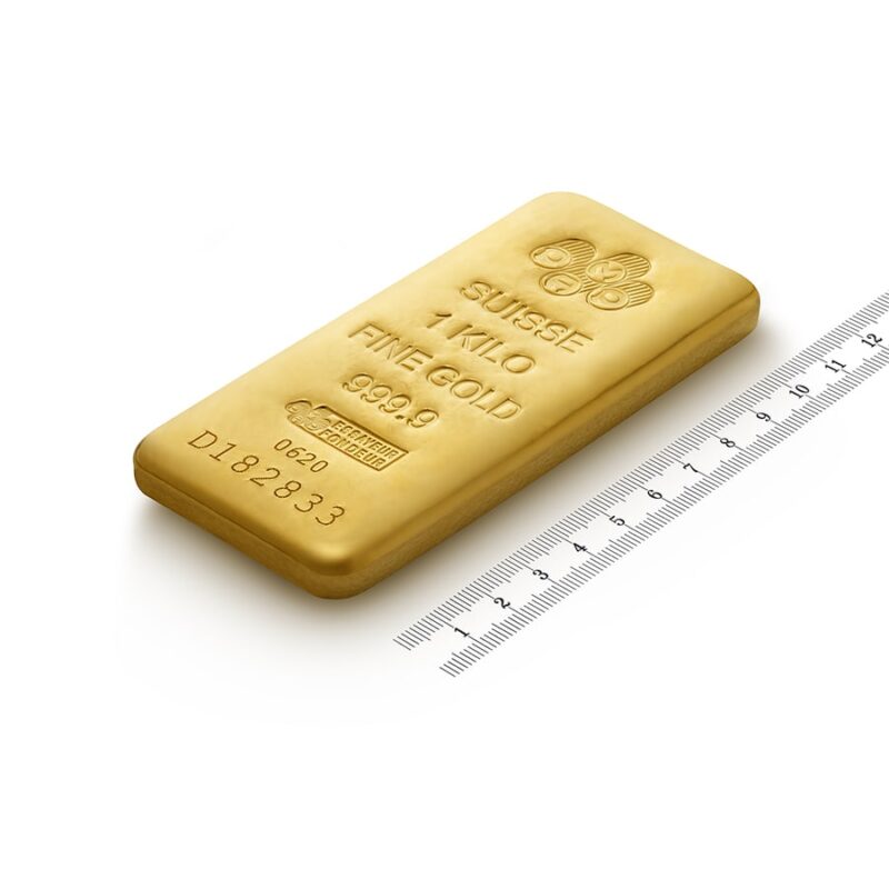 1 Kilogram Gold Pamp (CAST BAR) - Image 2