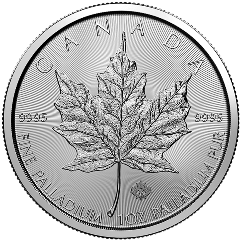 1 OUNCE PALLADIUM MAPLE LEAF - Image 2