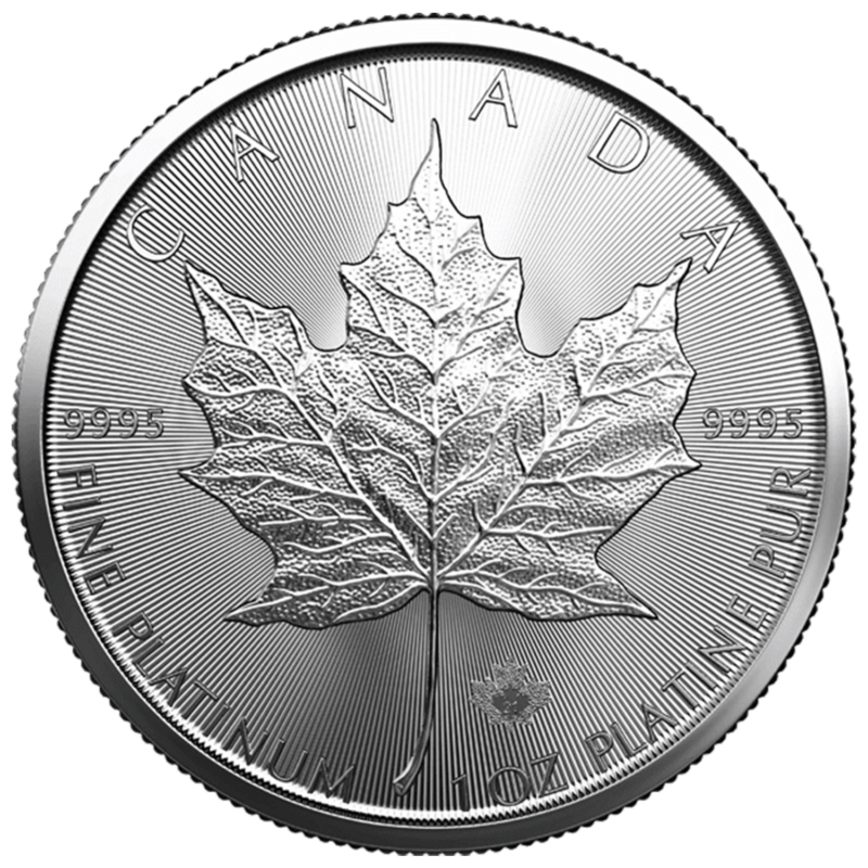 1 Ounce Platinum Canadian Maple Coin - Image 2