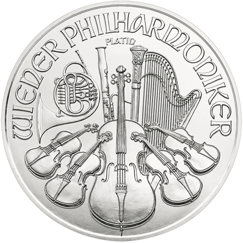 1 Ounce Platinum Austrian Philharmoniker Coin