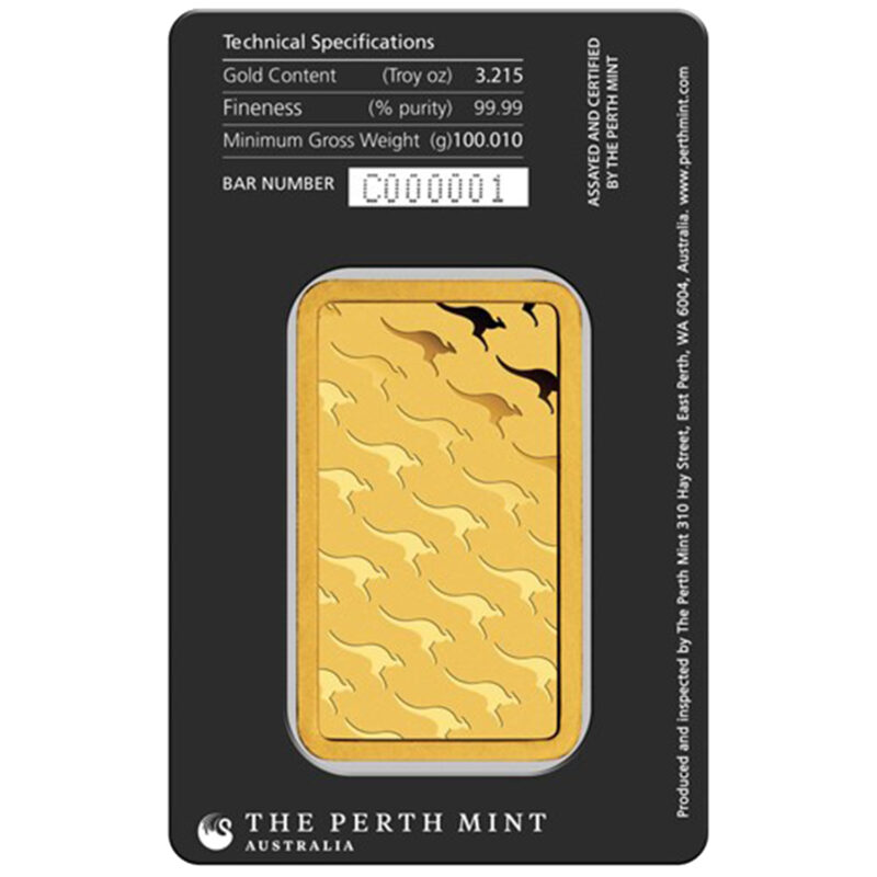 100 GRAM PERTH GOLD BAR - Image 2