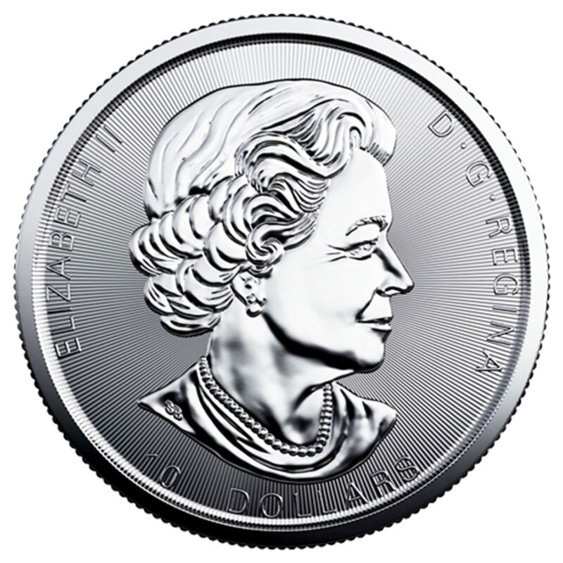 Royal Canadian Mint 2 oz Silver Maple - Obverse