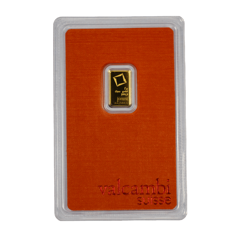 1 GRAM GOLD BAR VALCAMBI