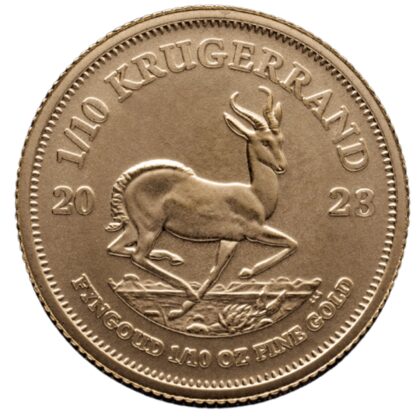 Reverse of 1/10th oz Gold Krugerrand Coin