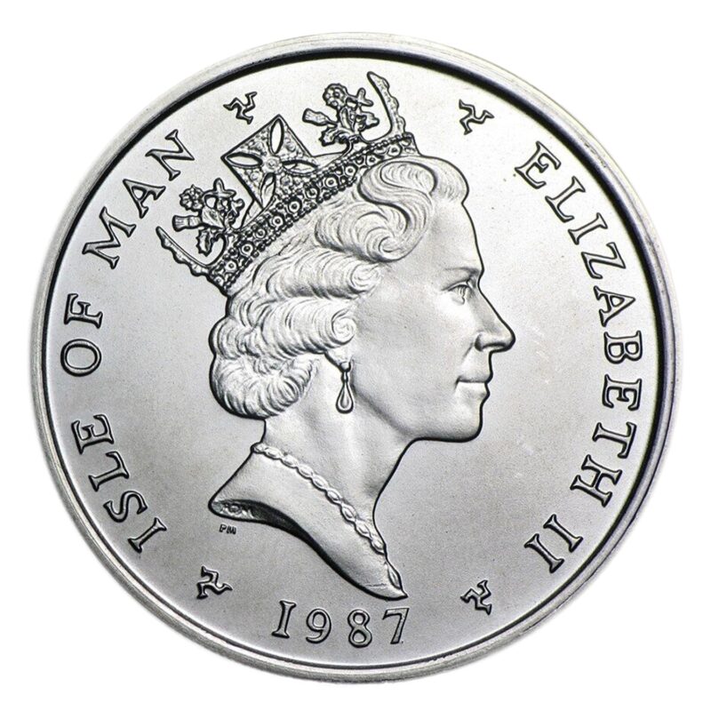 Obverse view of 1 oz Platinum Noble coin
