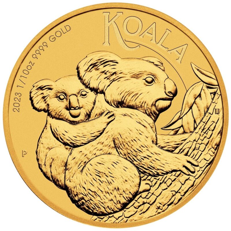 2023 Australian Koala Gold Coin reverse view