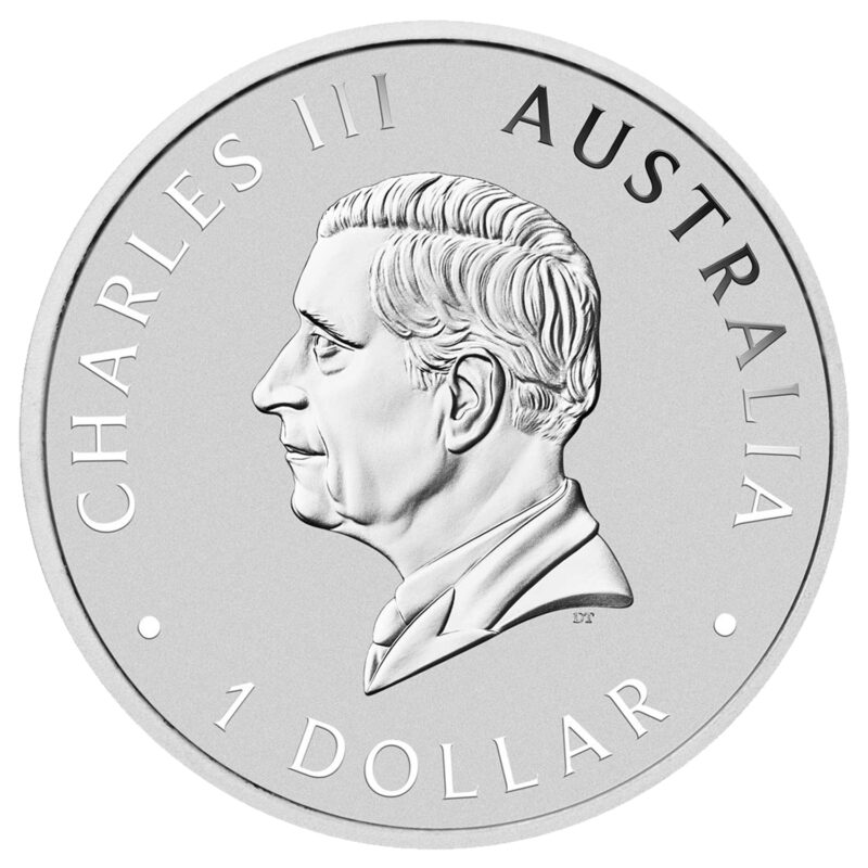 Reverse of 2023 Australian Kookaburra 1 Kilo Silver Coin
