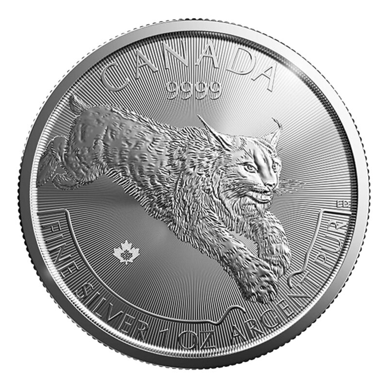 2017 Royal Canadian Mint 1 oz Silver Lynx Predator Series Coin