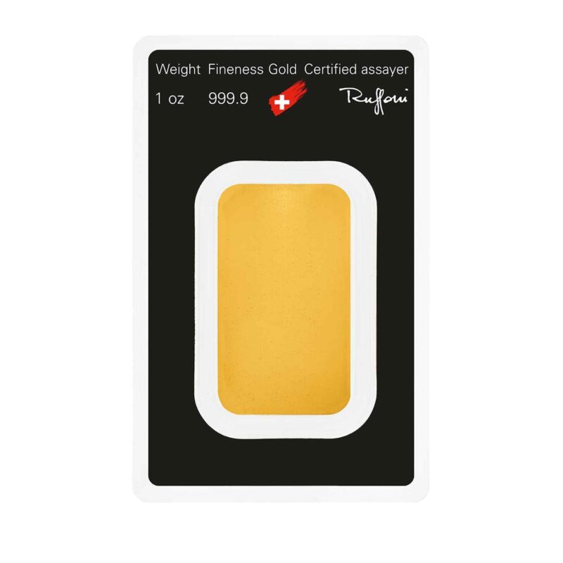1 OUNCE GOLD BAR ARGOR-HERAEUS - Image 2