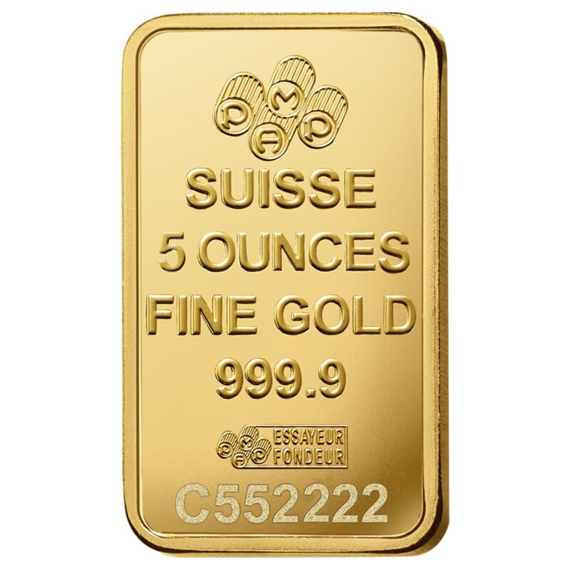 5 OUNCE GOLD PAMP BAR - Image 2