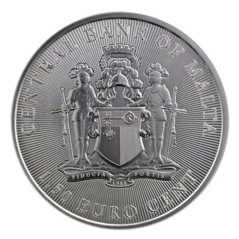 1 OUNCE SILVER MALTA EUROPA  AND THE BULL COIN 2022 - Image 2