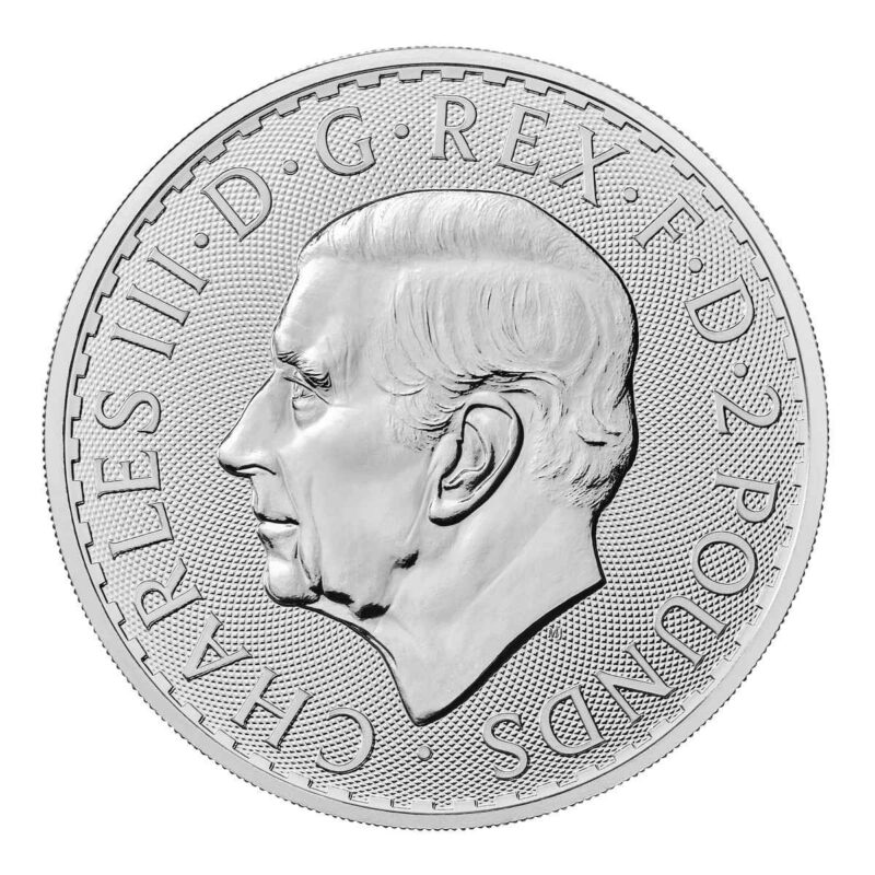 1 OUNCE SILVER BRITANNIA KING CHARLES 2023