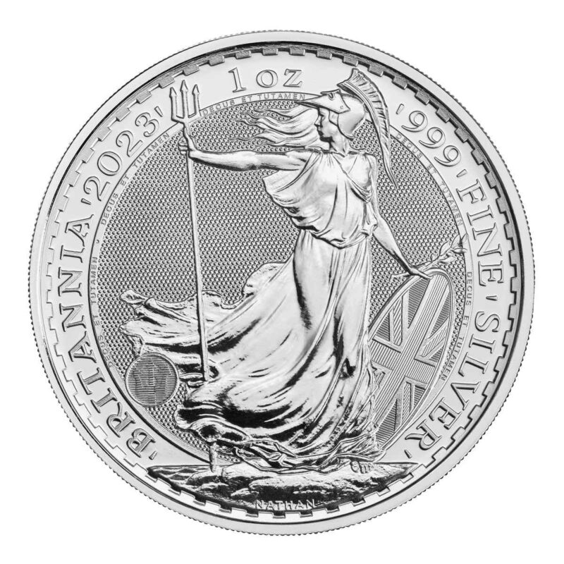 1 OUNCE SILVER BRITANNIA KING CHARLES 2023 - Image 2