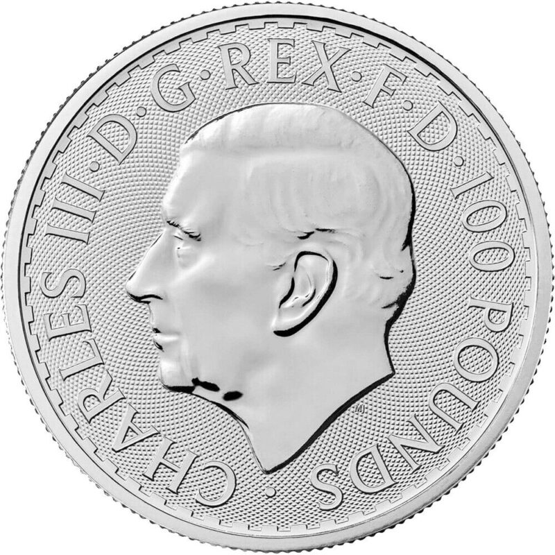1 oz Platinum Britannia 2024 - British Royal Mint Bullion Coin - Image 2