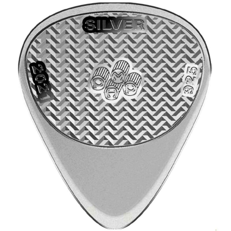 STERLING SILVER 5 GRAM PAMP FENDER GUITAR PICK - Image 2