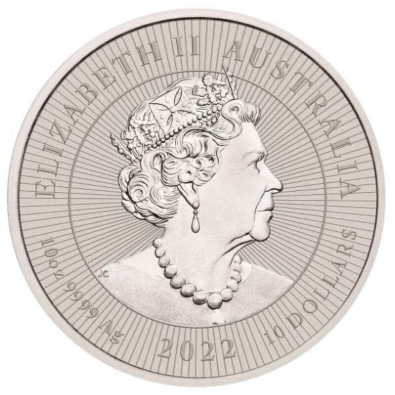 10 OZ PIEDFORT AUSTRALIAN SILVER DINGO MOTHER AND BABY 2022 - Image 3