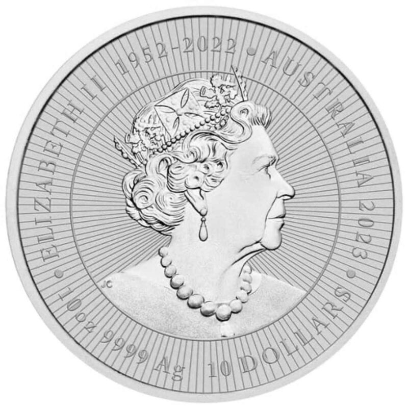 10 OZ PIEDFORT AUSTRALIAN SILVER KANGAROO MOTHER AND BABY 2023 - Image 3