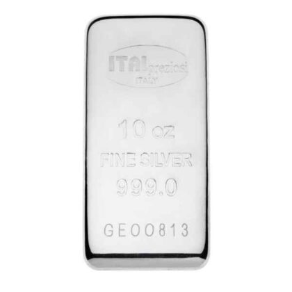 10 OUNCE SILVER ITALPREZIOSI BAR