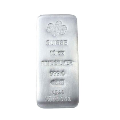 10 OUNCE SILVER PAMP BAR