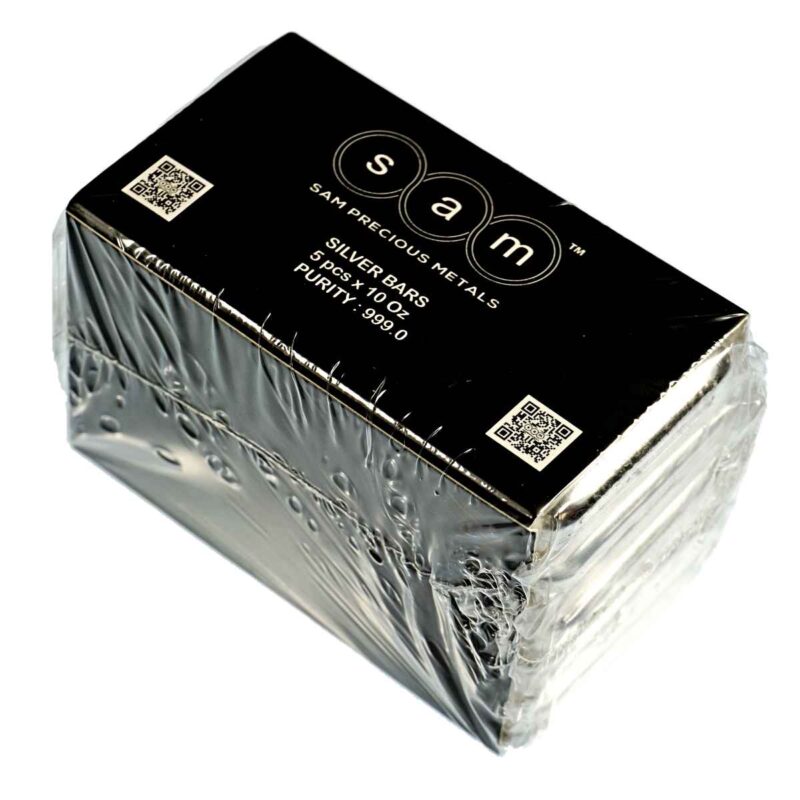 10 OUNCE SILVER BAR SAM PRECIOUS METALS - Image 3