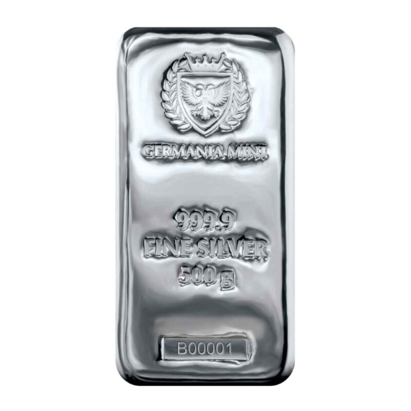 500 GRAM SILVER BAR GERMANIA MINT