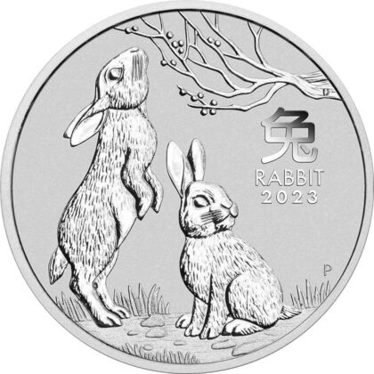 1 OUNCE SILVER AUSTRALIAN LUNAR YEAR OF THE RABBIT 2023