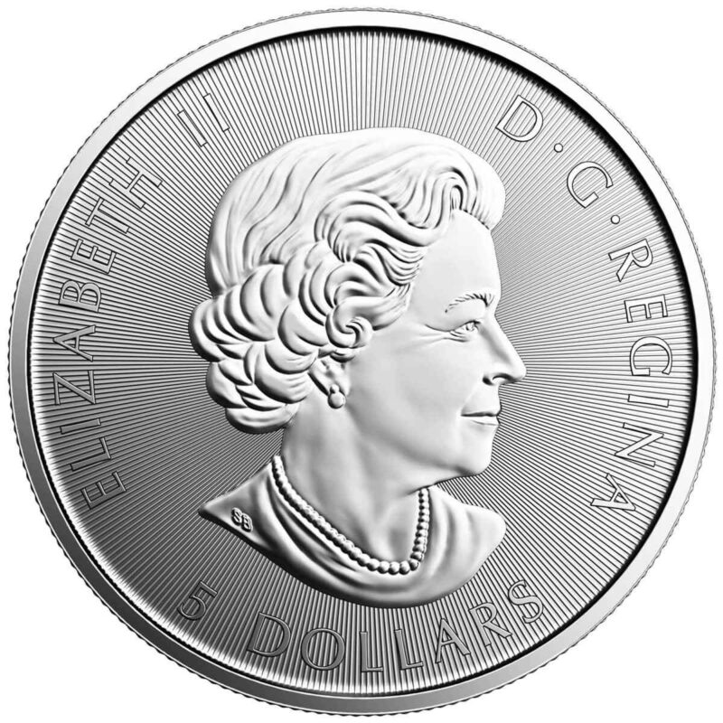 1 OUNCE CANADIAN SILVER MAPLE 150TH ANNIVERSARY
