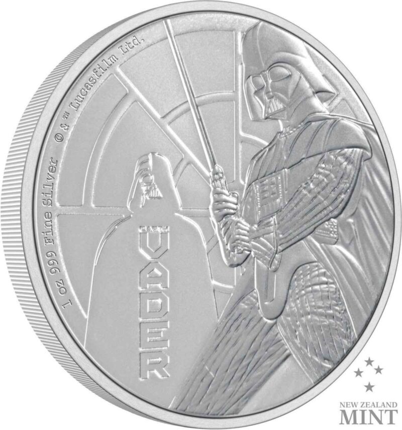 1 OUNCE SILVER NIUE DARTH VADER COIN 2022
