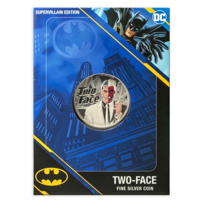 1 OUNCE SILVER COIN DC COMICS TWO FACE - Image 3
