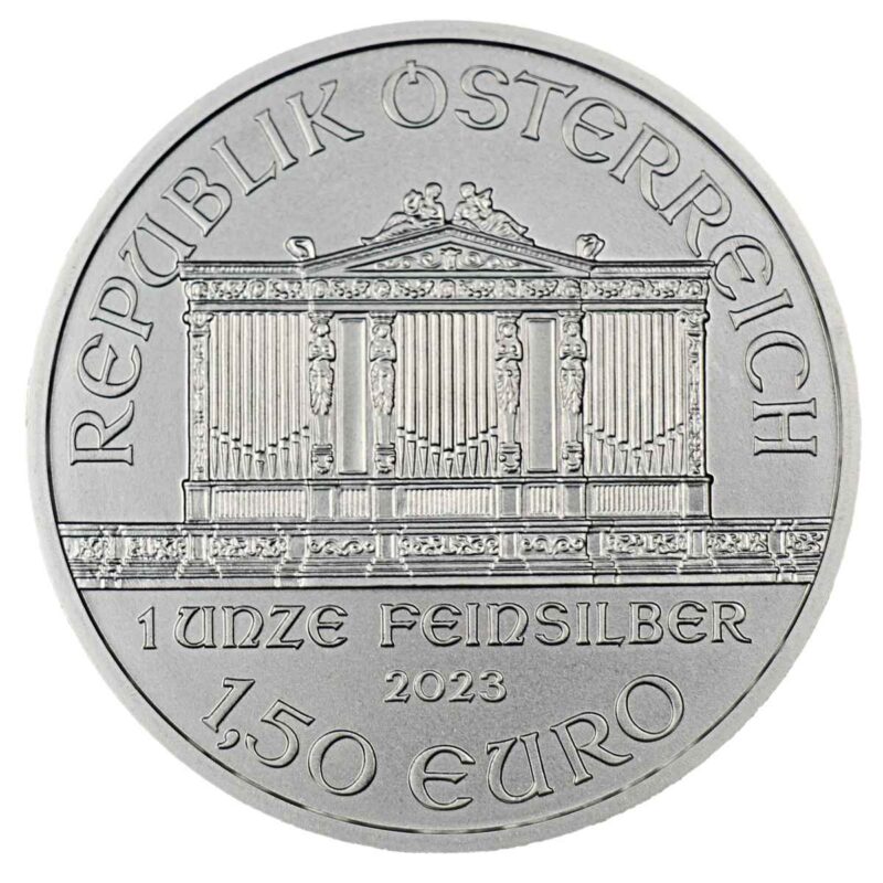 1 OUNCE AUSTRIAN SILVER PHILHARMONIC 2023