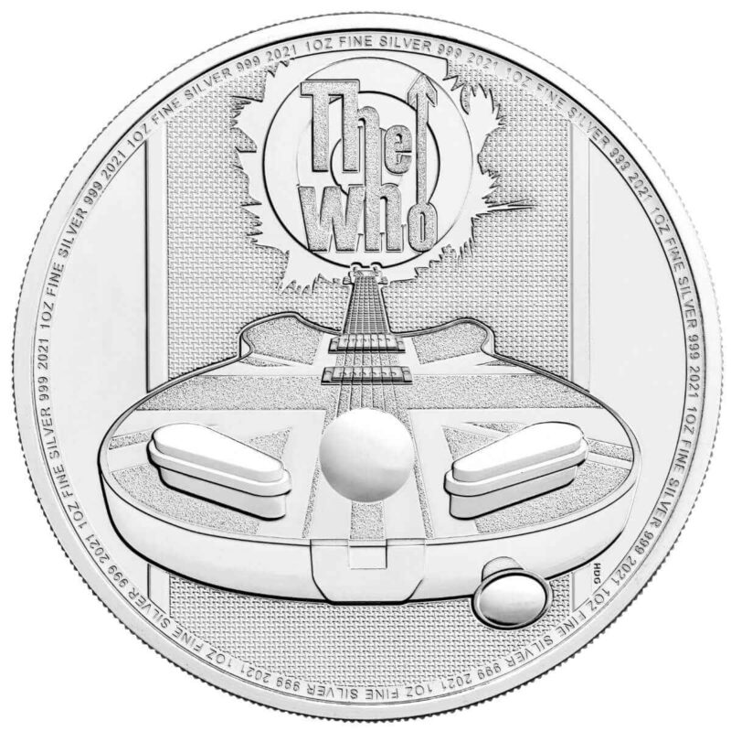 1 OUNCE SILVER ROYAL MINT THE WHO COIN