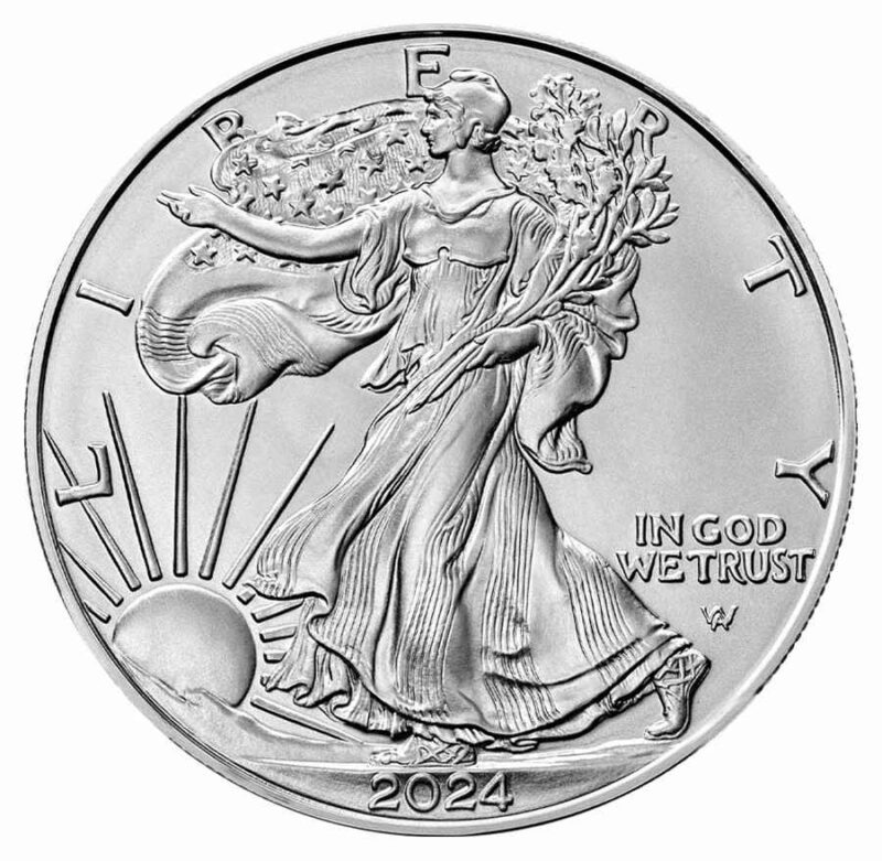 1 OUNCE SILVER EAGLE 2024