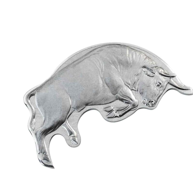 2 x 1 OZ SILVER 2 COIN SET BULL V BEAR - Image 3
