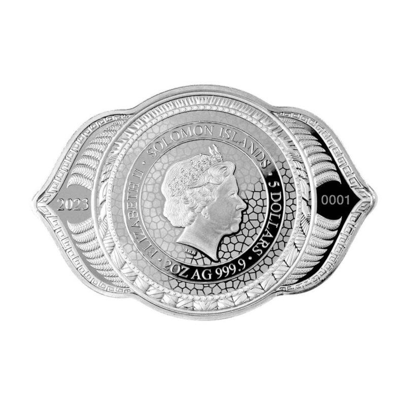 2 OUNCE SILVER PAMP PHIL LEWIS CHAKRA  EAGLE - Image 3