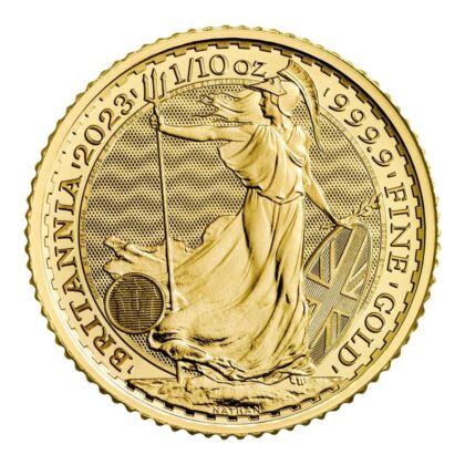 1/10 OUNCE GOLD BRITANNIA QUEEN ELIZABETH 2023