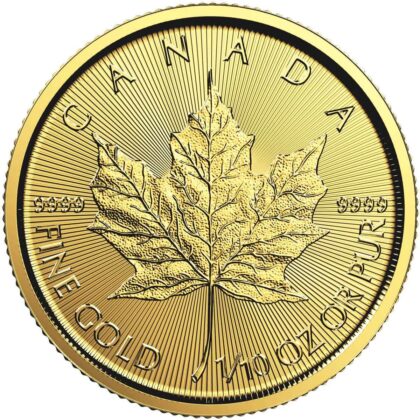 1/10 OUNCE GOLD MAPLE LEAF
