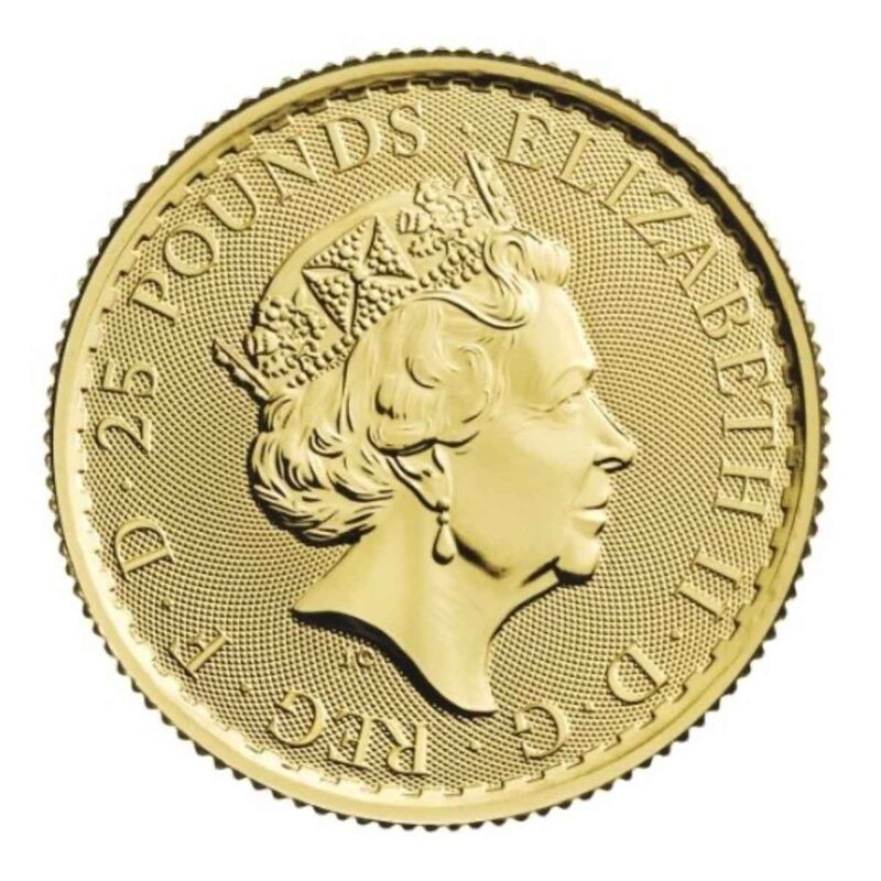 1/4 OUNCE GOLD BRITANNIA QUEEN ELIZABETH 2023 - Image 2