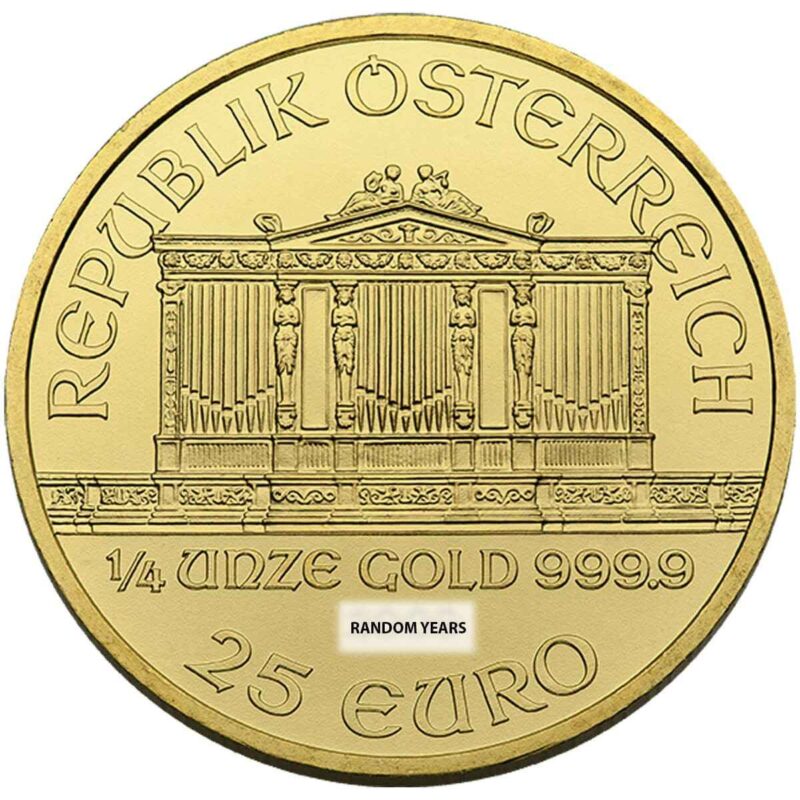 1/4 OUNCE GOLD AUSTRIAN PHILHARMONIC