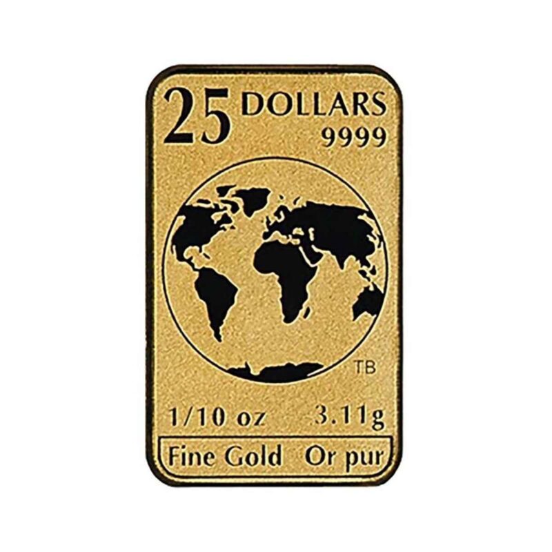 5x 1/10 OUNCE GOLD CANADIAN LEGAL TENDER BAR PACK - Image 4