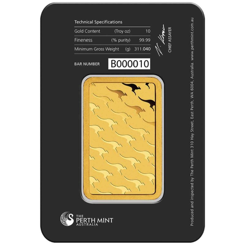10 OUNCE PERTH MINT GOLD BAR - Image 2