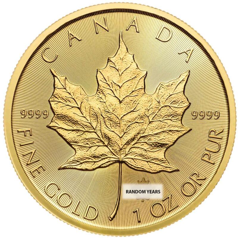 1 OUNCE GOLD MAPLE .9999