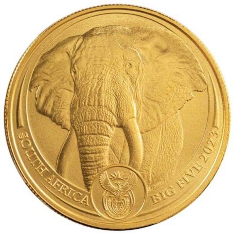1 OUNCE GOLD RAND REFINERY ELEPHANT 2023