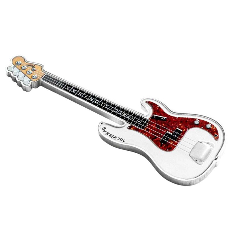 2 x 1 OUNCE PRECISION BASS GUITAR AND BASSMAN AMP COIN SET - Image 5