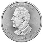 2024 Canada $5 Silver Maple Leaf 1 oz Coin in Brilliant Uncirculated Condition