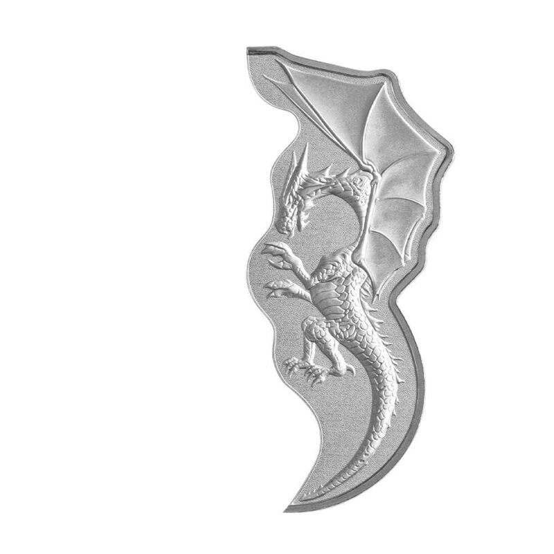 2 x 1 OUNCE SILVER 2 COIN SET PHOENIX vs DRAGON - Image 6