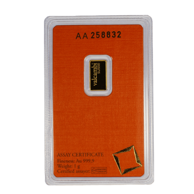 1 GRAM GOLD BAR VALCAMBI - Image 2