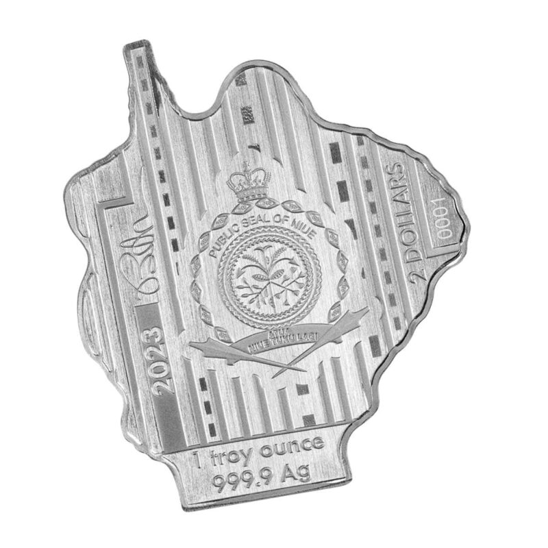 1 OUNCE SILVER BURTON MORRIS AMERICAN POP GORILLA - Image 3