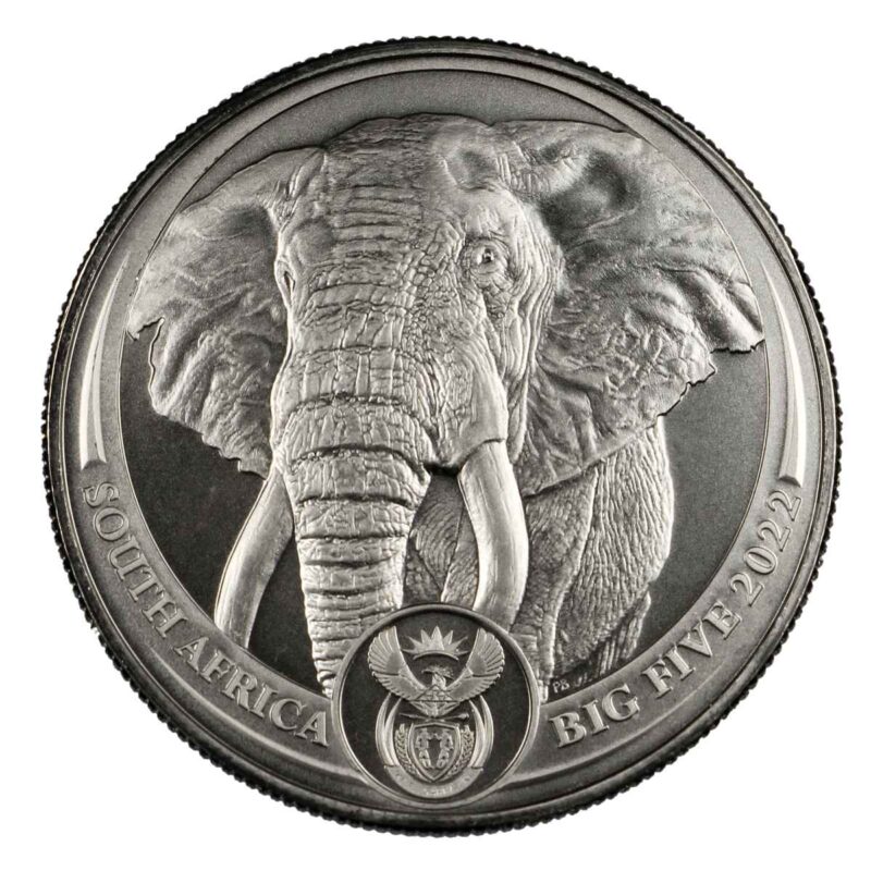 1 OUNCE PLATINUM SOUTH AFRICAN ELEPHANT