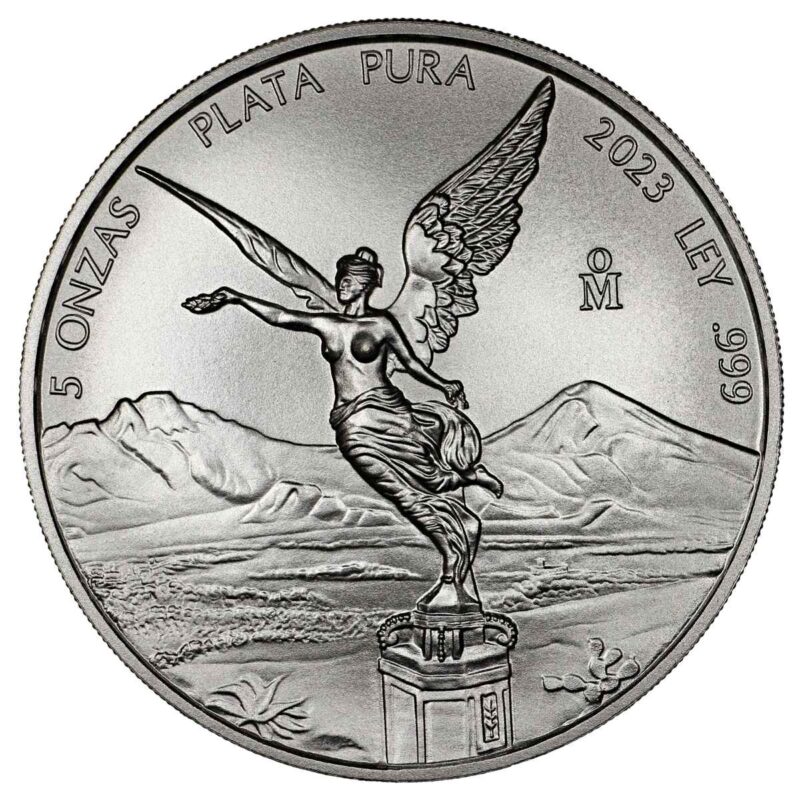 5 OUNCE MEXICAN SILVER LIBERTAD 2023