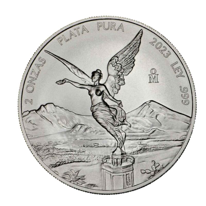 2 OUNCE MEXICAN SILVER LIBERTAD 2023